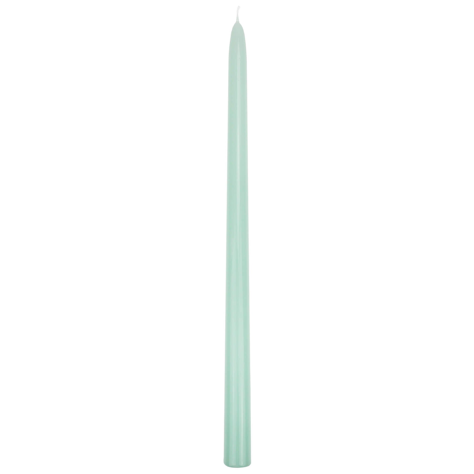 Tapered Lacquered Candle - Aqua