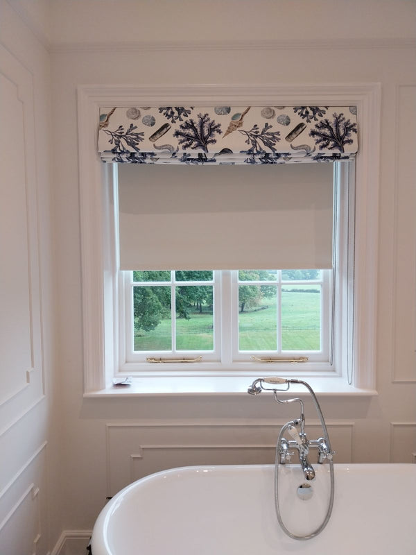 Bespoke Roman & Roller Blinds In Luxury Coastal Linens | Cream Cornwall