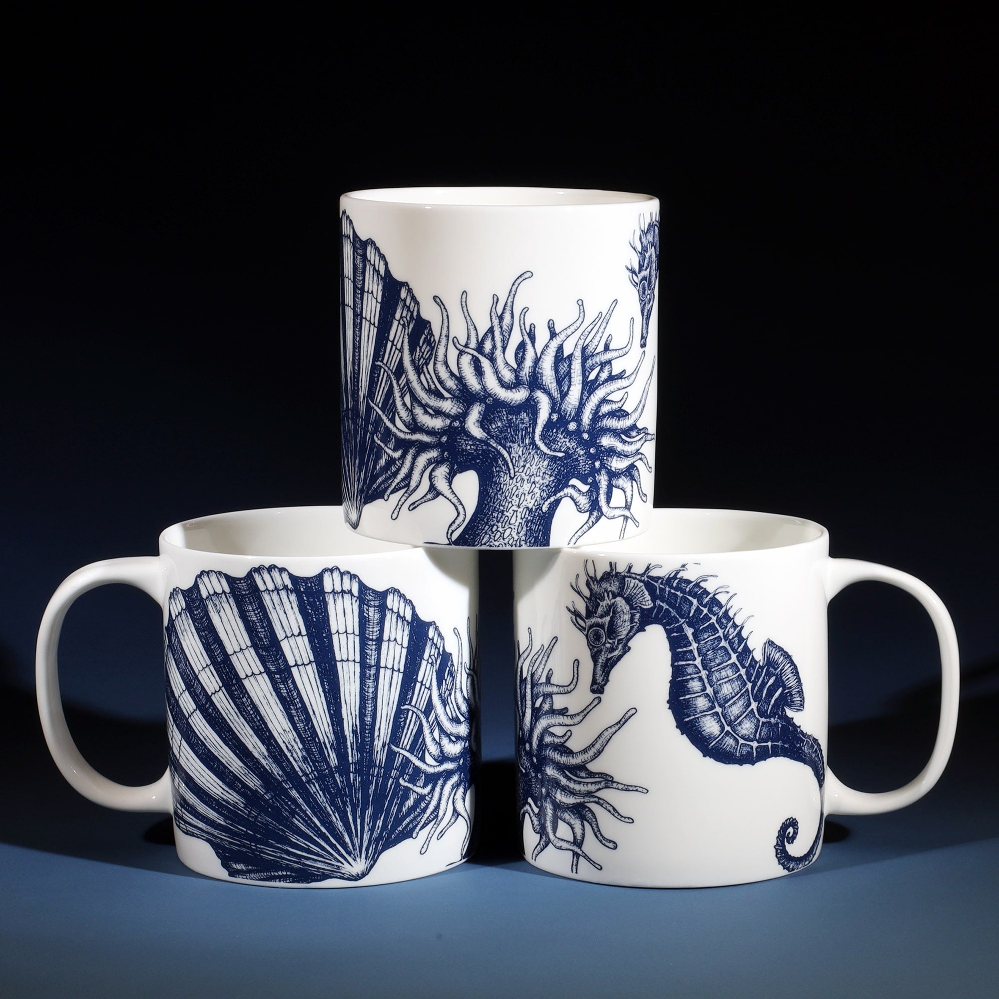 Bone China Pint Mug - Seahorse