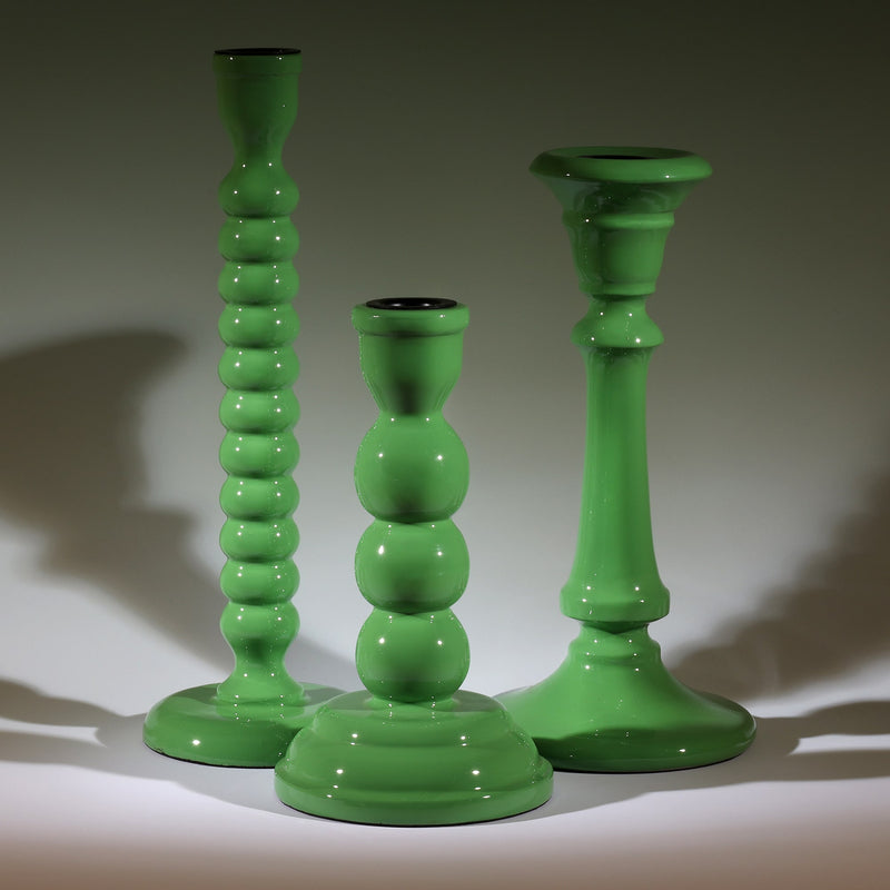 Bud Green Candle holder collection in Breeze,Tidal and Drift.