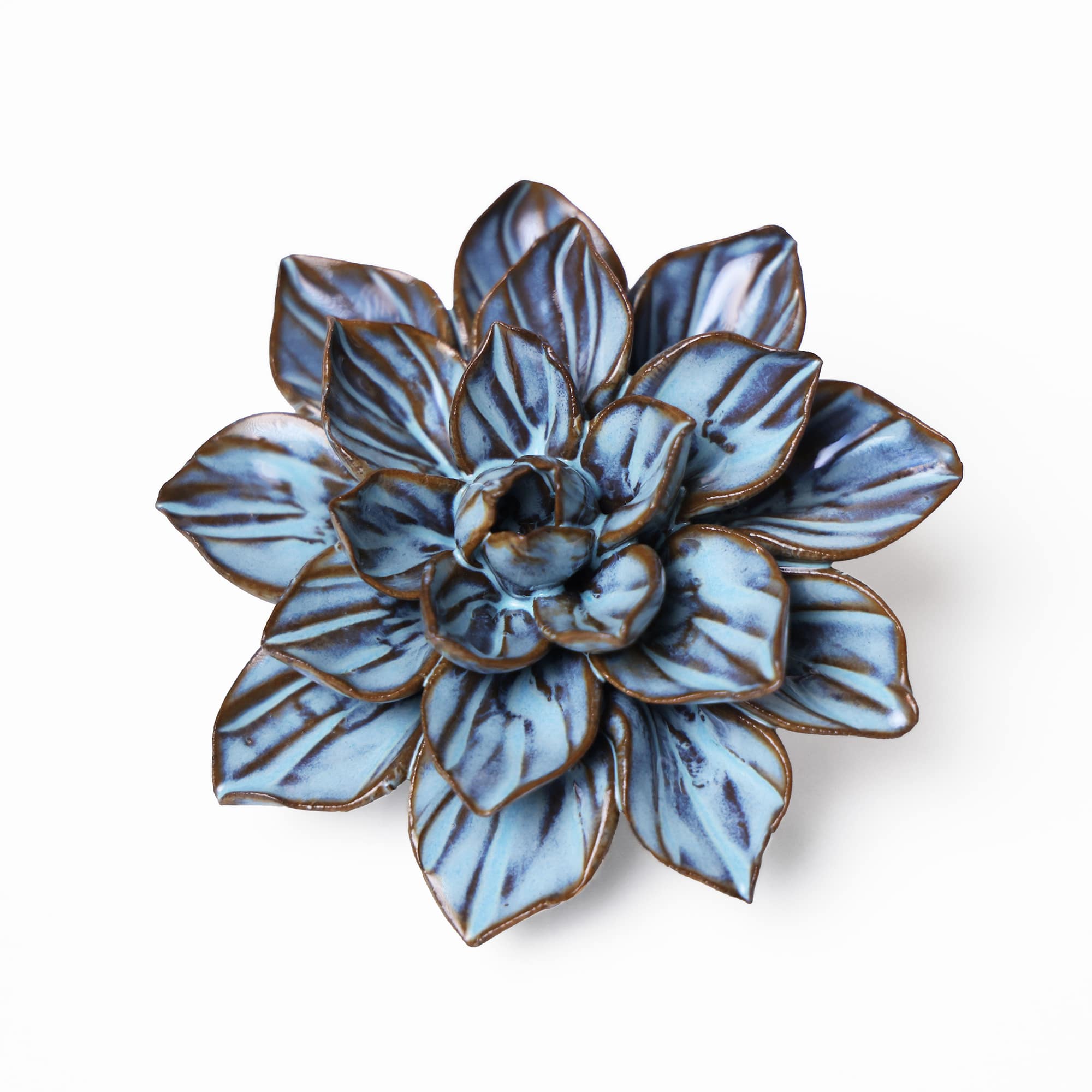 Blue Daisy Ceramic Flower