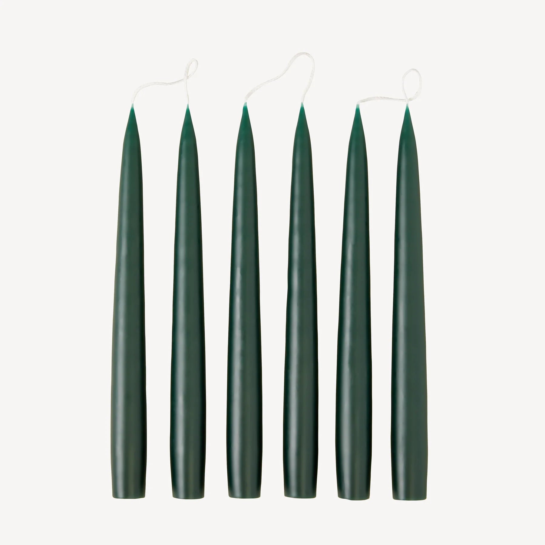 Forest Green Tapered Dinner Candle