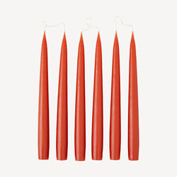 Rust Tapered Dinner Candle