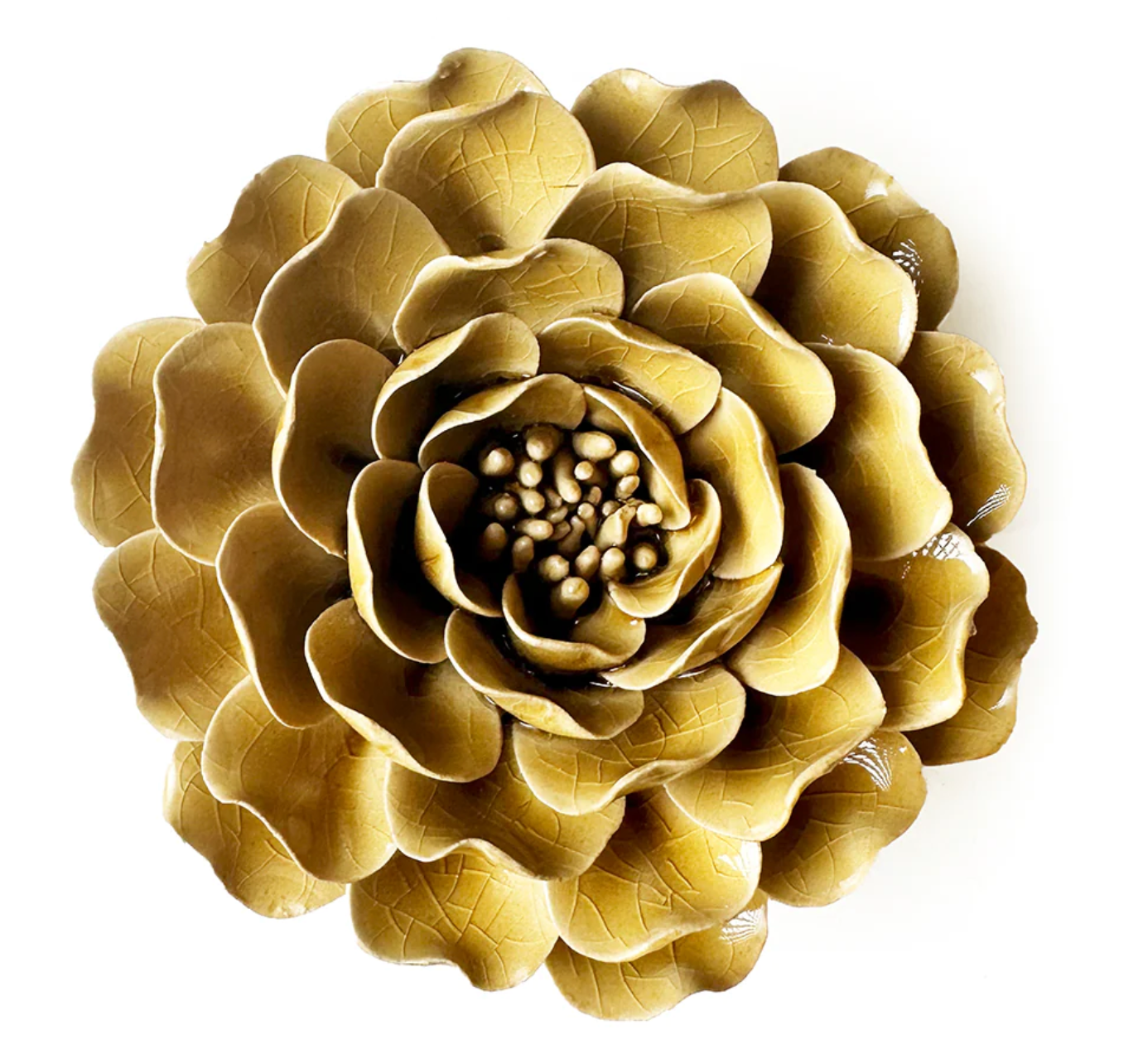 Caramel Ceramic Flower