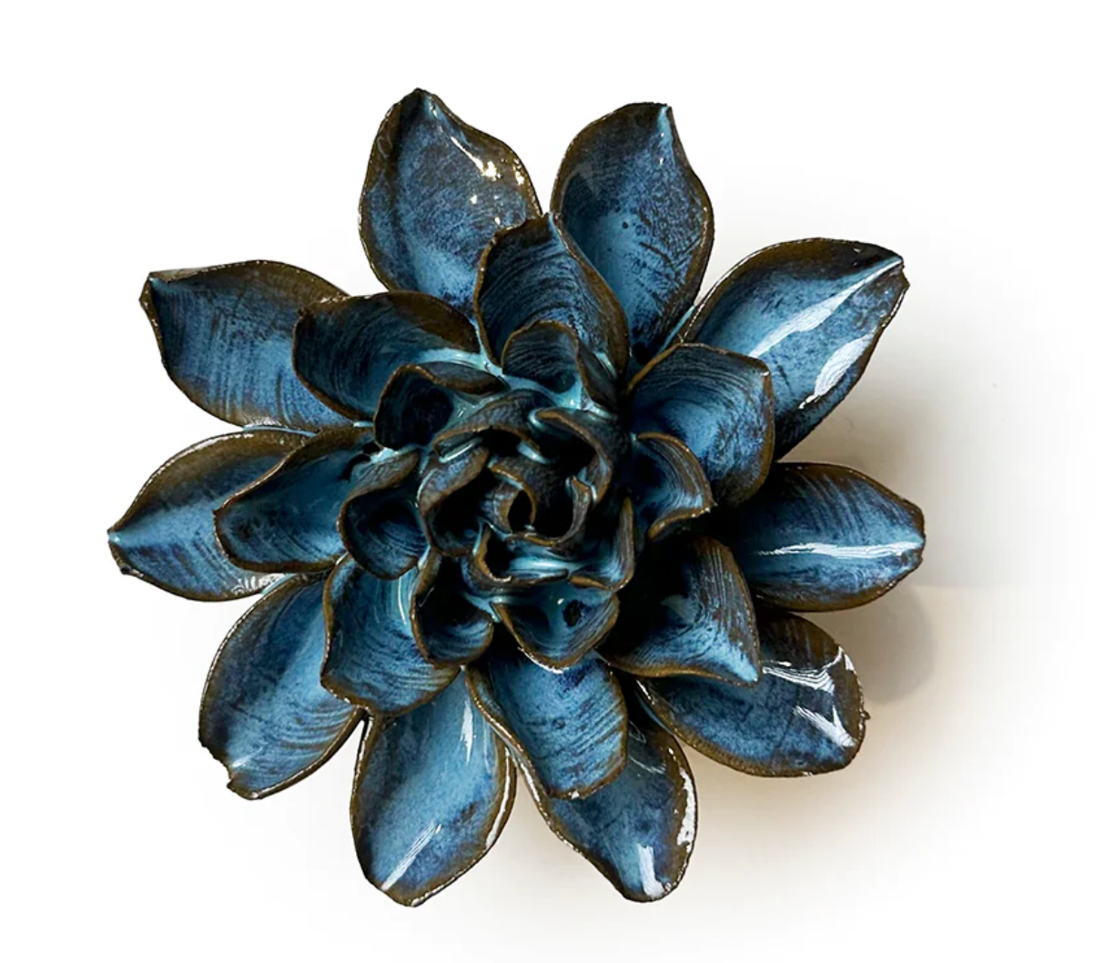 Blue Daisy Ceramic Flower