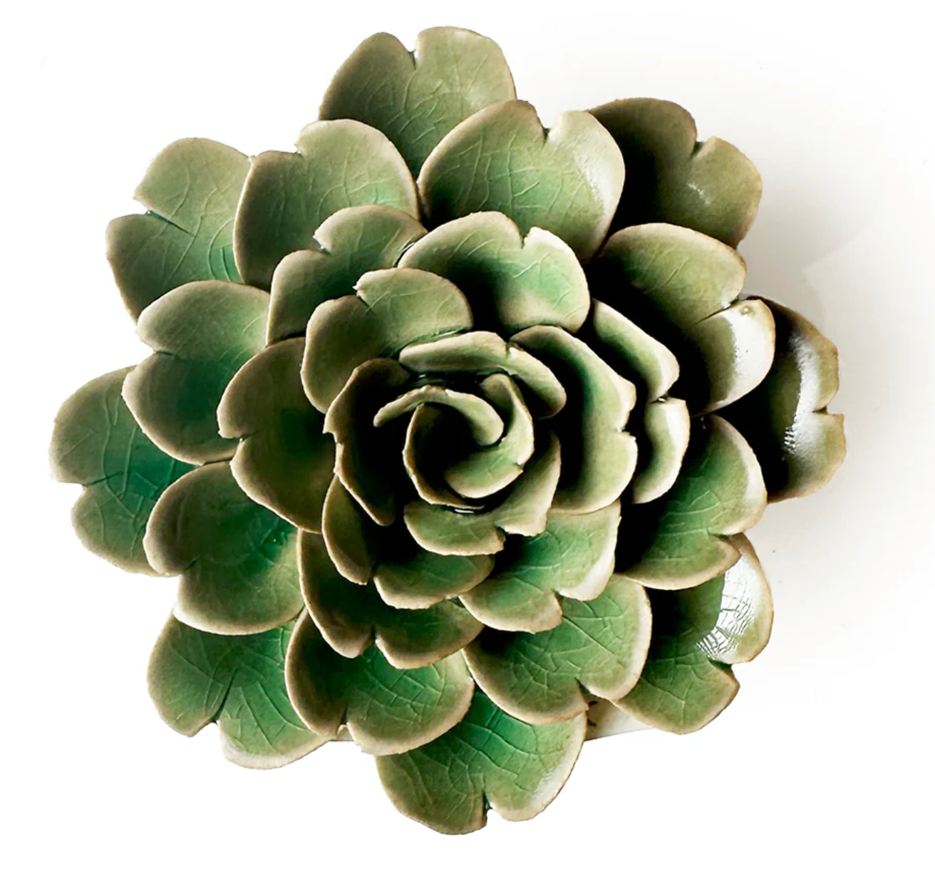 Pastel Green Ceramic Flower