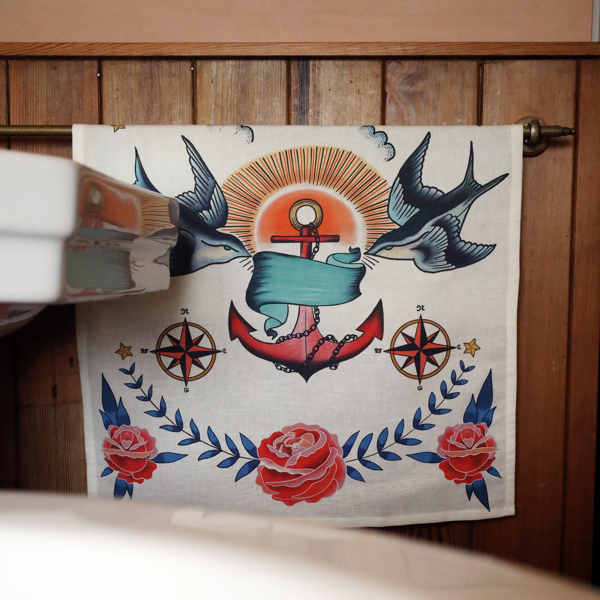 Swallows & Anchor Tea Towel