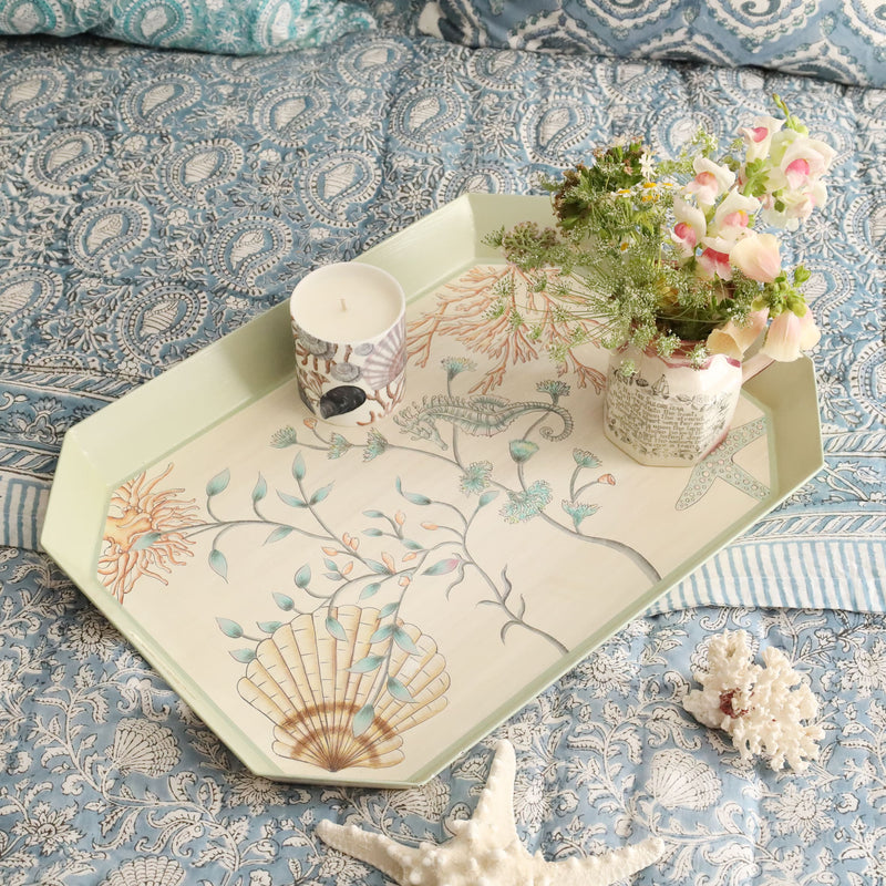 Underwater Eden Hand Painted Tray