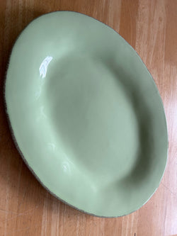 Seagrass Ceramic Oval Platter