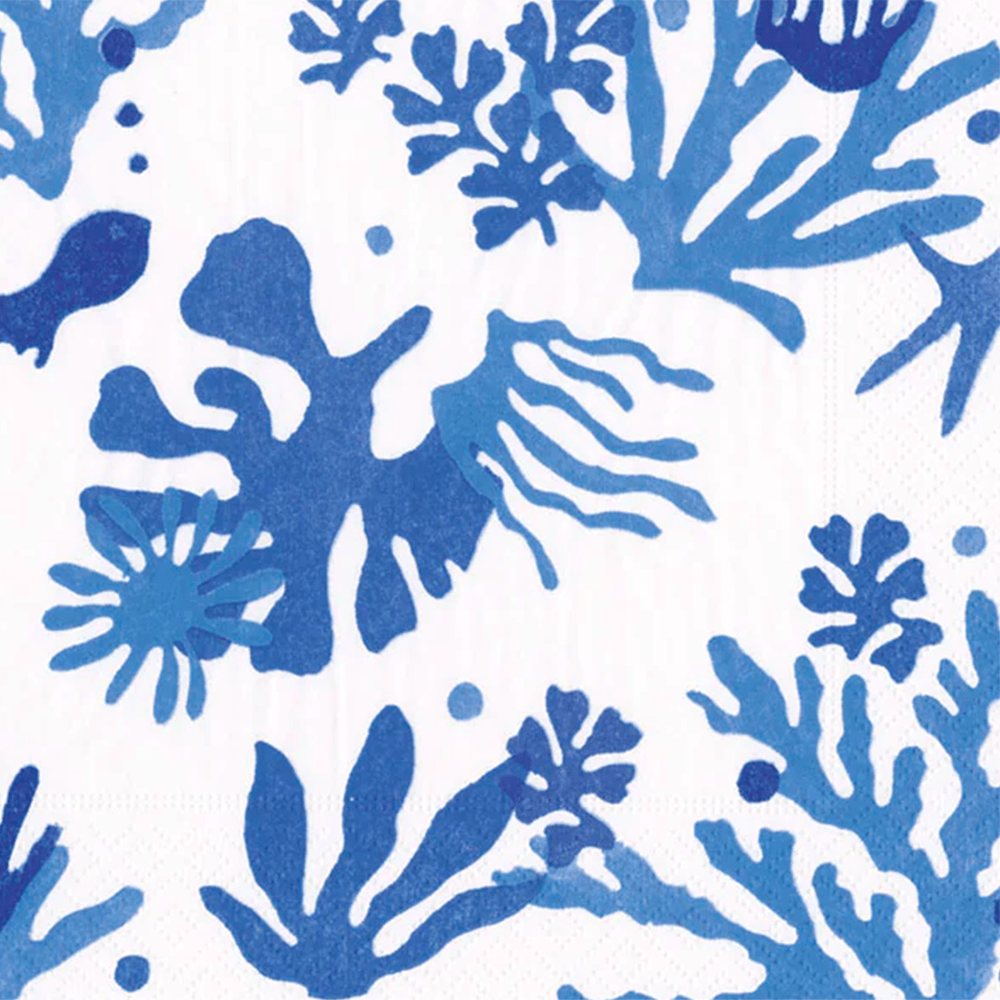 Blue Matisse Style Coastal Napkins