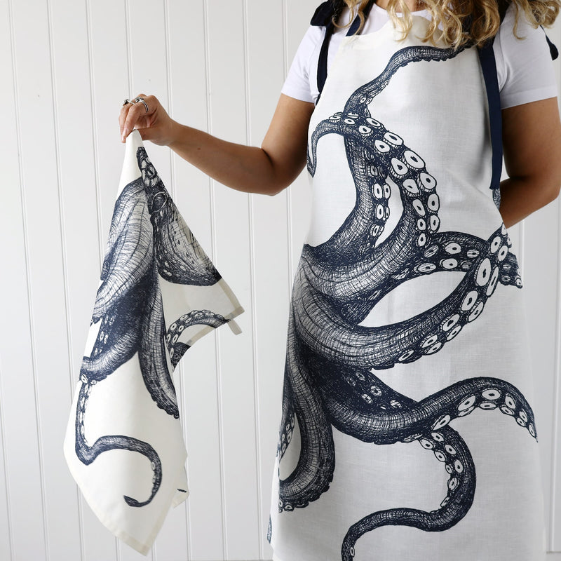 Octopus Apron & Tea Towel Gift Set