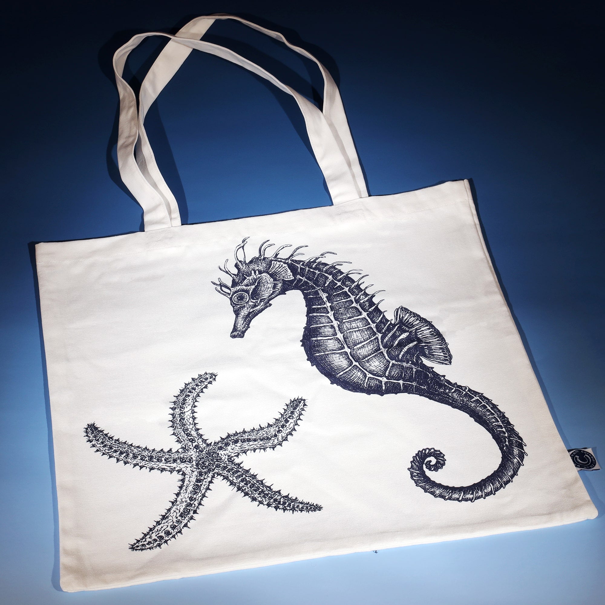 Seahorse & Starfish Tote Bag