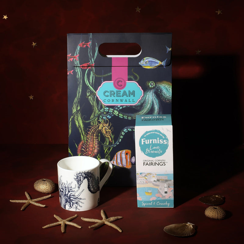 Seahorse Mug And Biscuits Gift Set