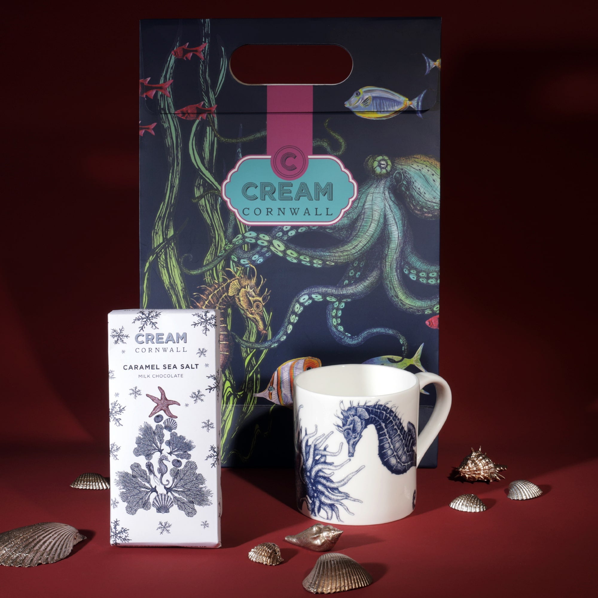 Seahorse Mug & Chocolate Gift Set