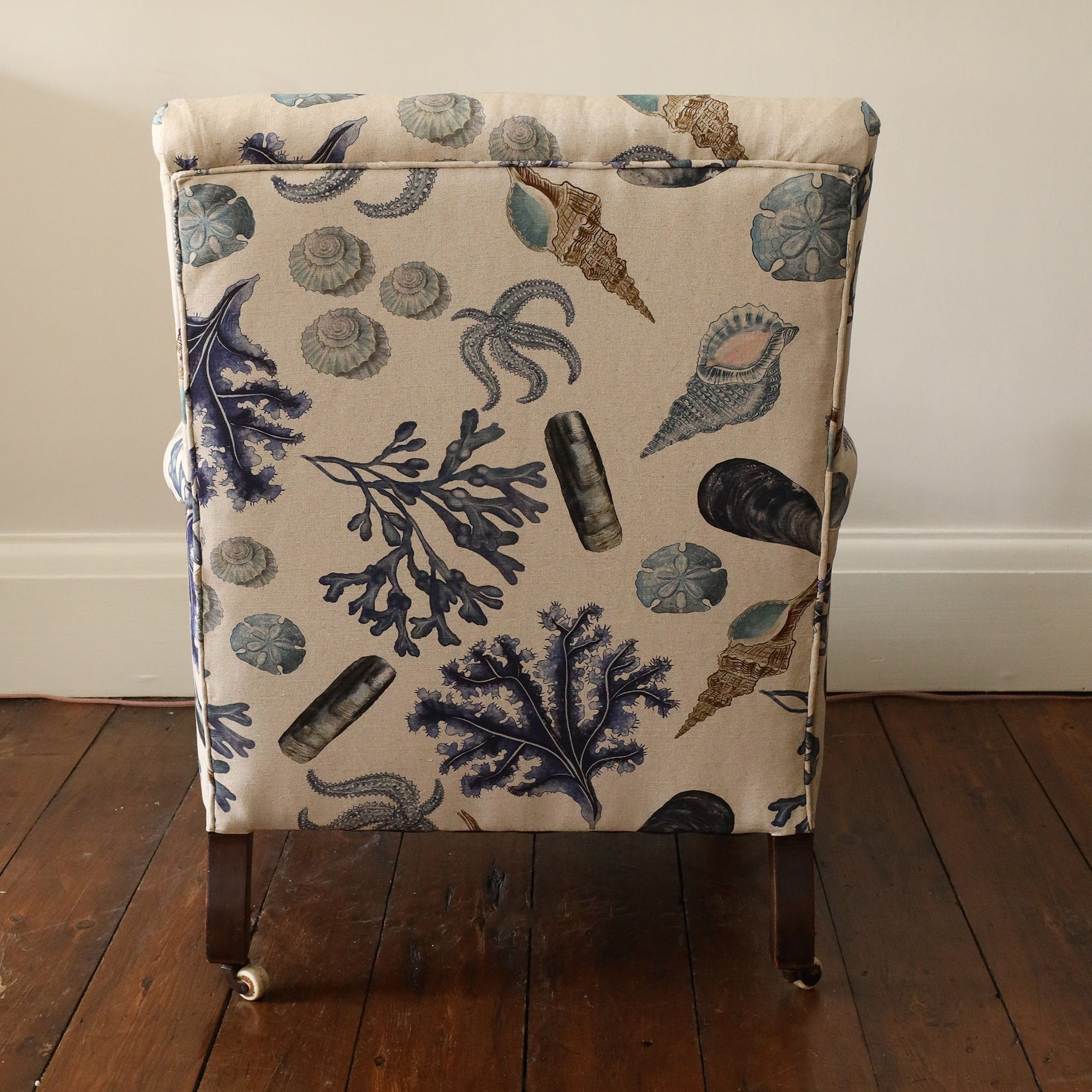 Natural Rockpool Square Back Victorian Armchair