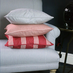 Marlborough  Red Stripe Cushion Cover