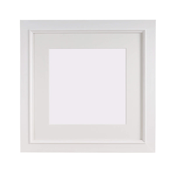 Square Whitewashed Tulip Wood Frame 40cm