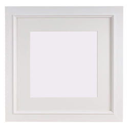 Square Whitewashed Tulip Wood Frame 50cm