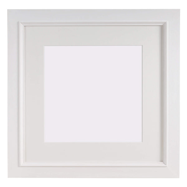 Square Whitewashed Tulip Wood Frame 50cm