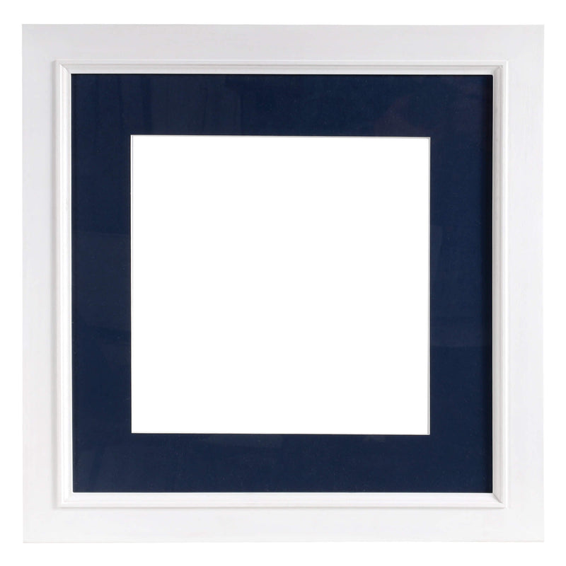 Square Whitewashed Tulip Wood Frame 50cm