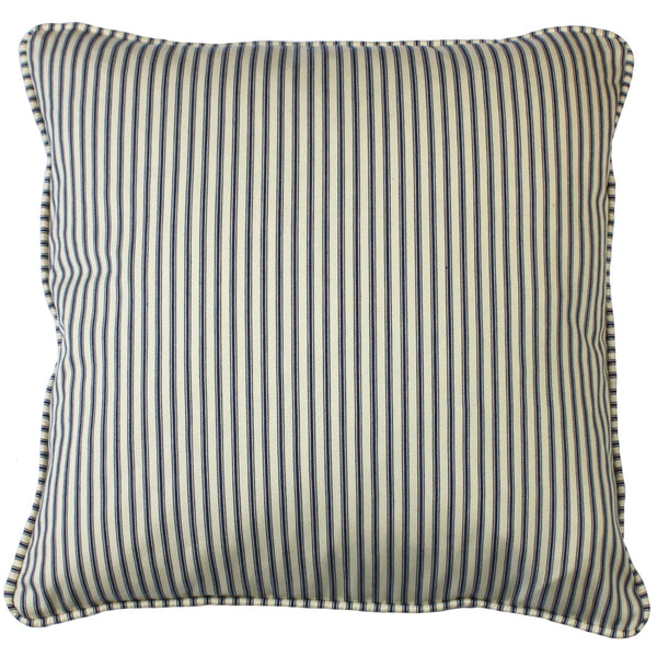 Marlborough Stripe Cushion Cover -Homeware- Cream Cornwall