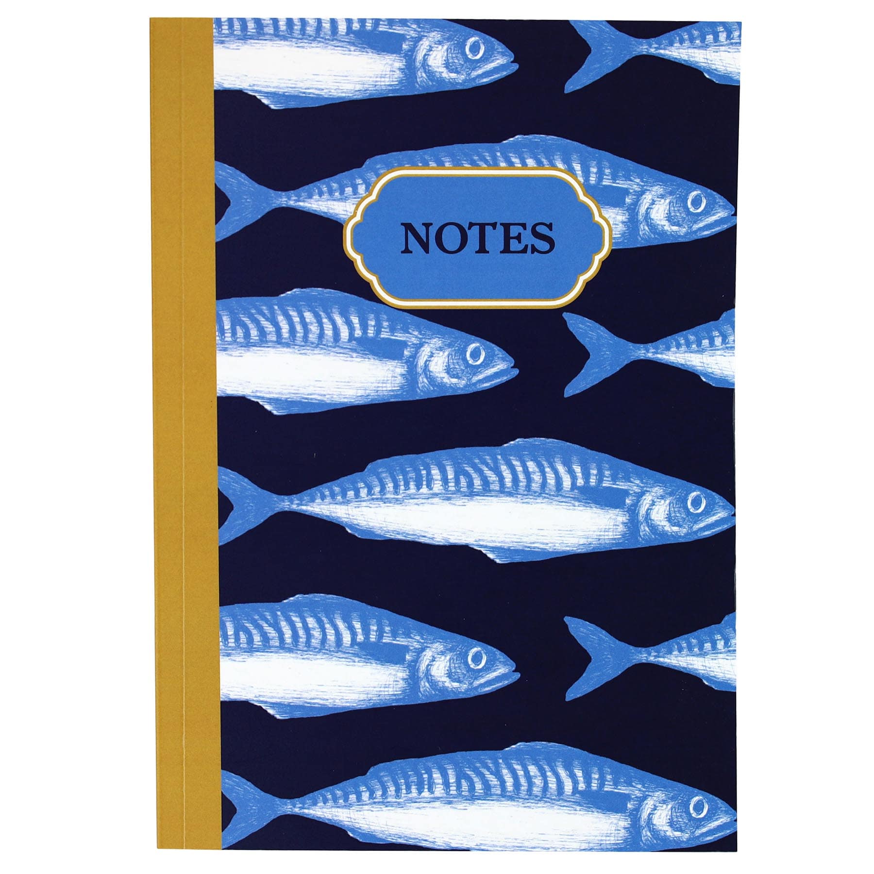 Mackerel Notebook -Accessories- Cream Cornwall