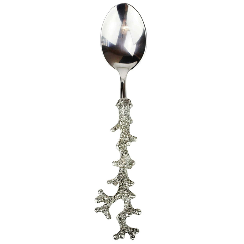 Close up of Pewter Coral Teaspoon