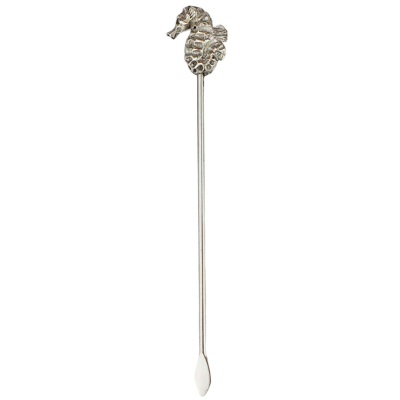 Close up of one of the Pewter Seahorse shaped Picks