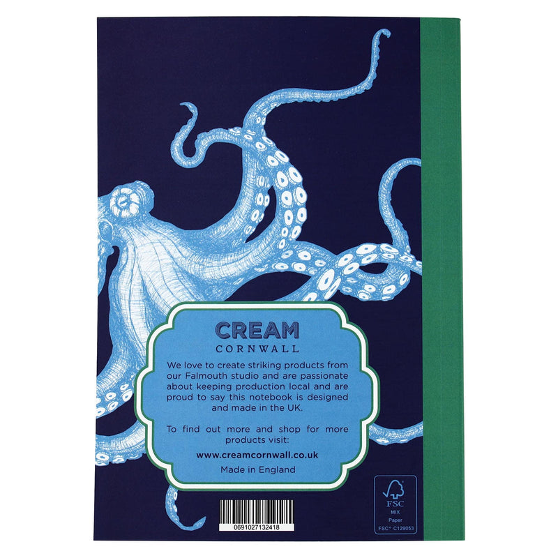 Octopus Notebook -Accessories- Cream Cornwall
