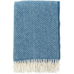 Preppy Blue Lambs Wool Throw