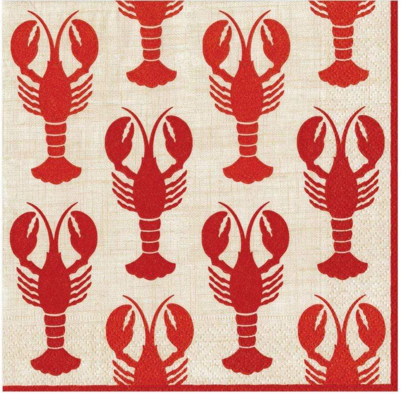 Lobster Paper Napkins -Kitchen & Dining- Cream Cornwall
