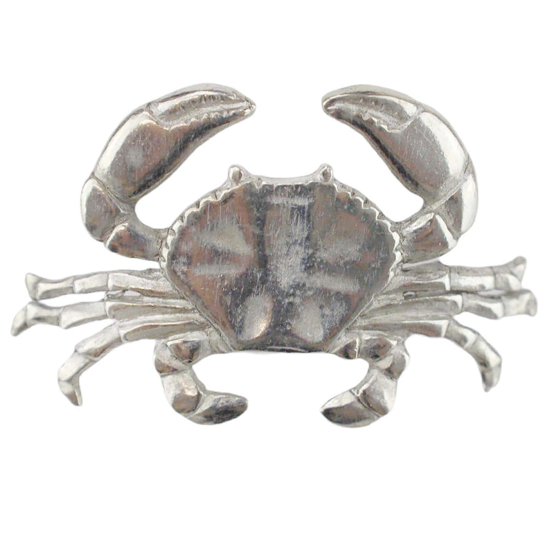 Close up of the Pewter Crab Candle Pin 