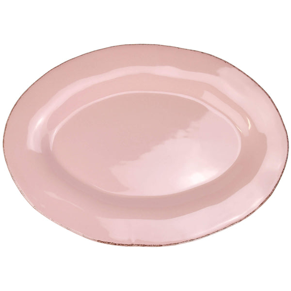 Blush Pink Ceramic Oval Platter