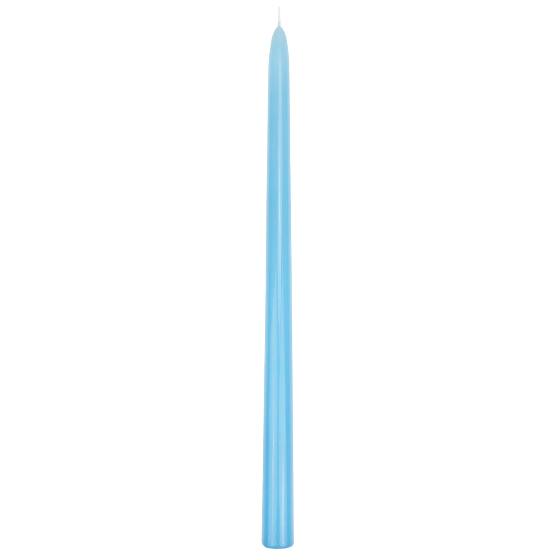Tapered Lacquered Candle - Light Blue