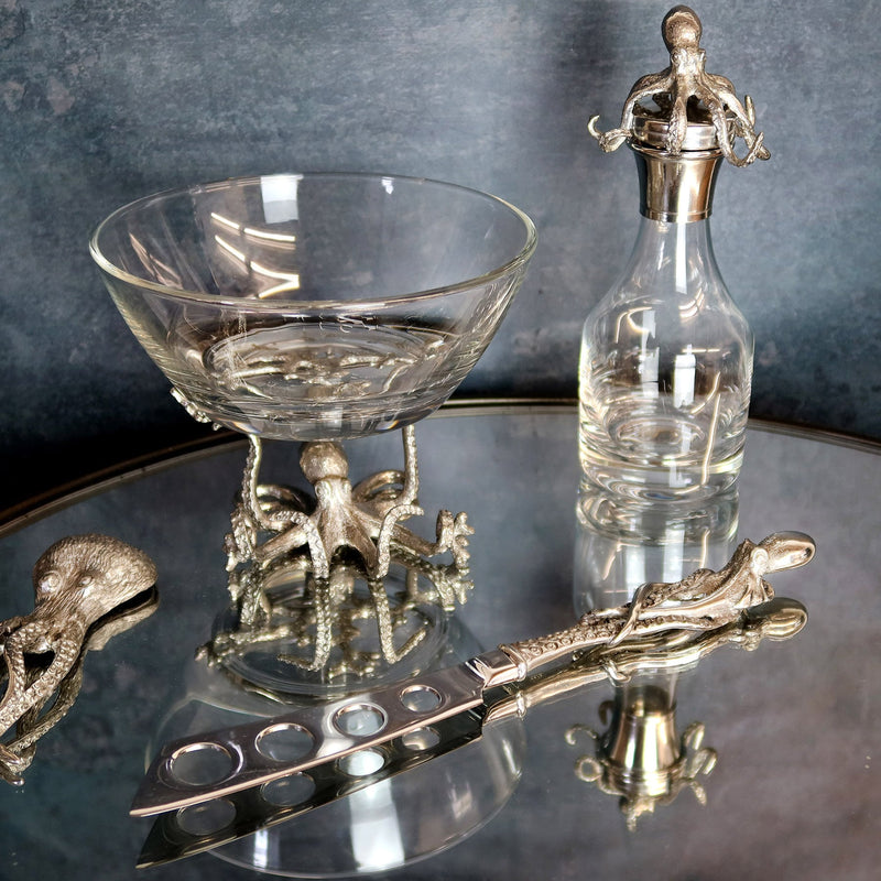 Pewter Octopus Pie Knife