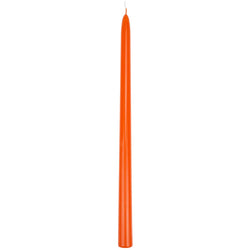 Tapered Lacquered Candle - Orange