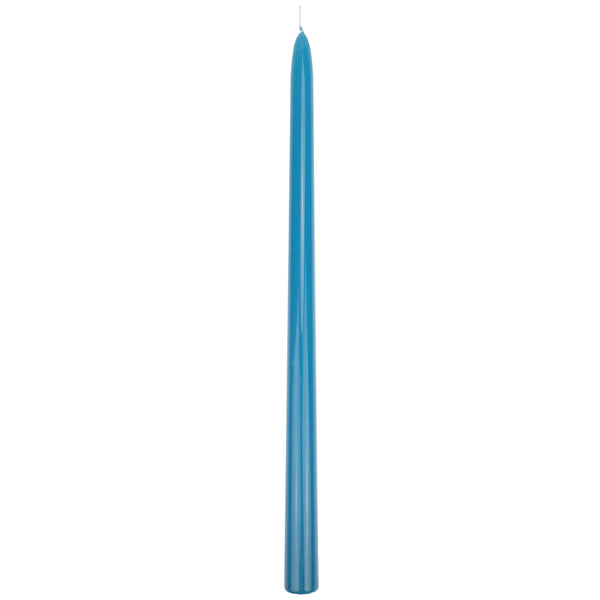 Tapered Lacquered Candle - Turquoise