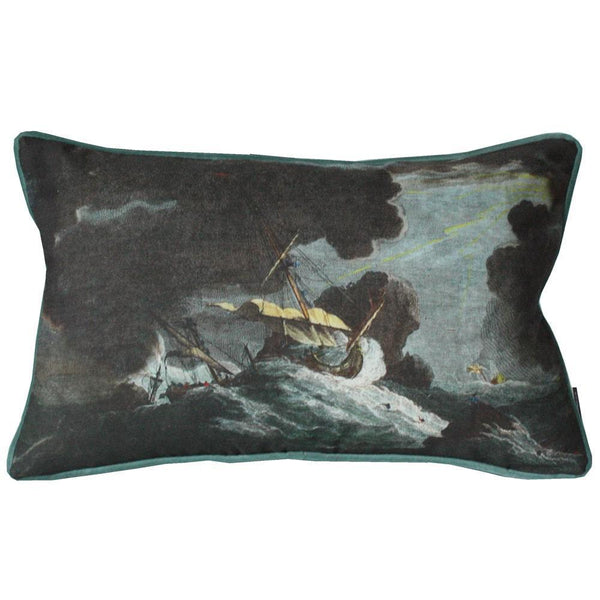 Shipwreck Night Rectangle Cushion Cover -Homeware- Cream Cornwall
