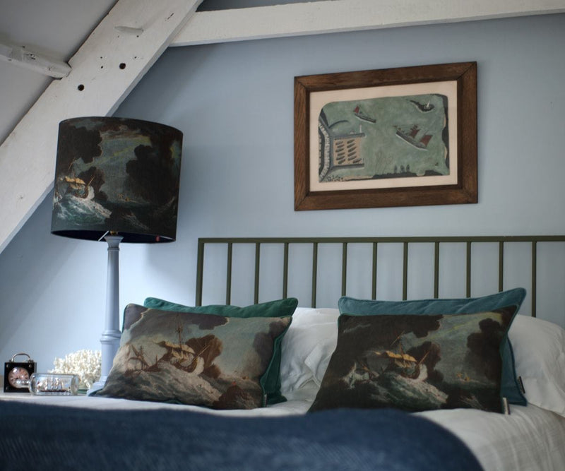 Shipwreck Night Rectangle Cushion Cover -Homeware- Cream Cornwall