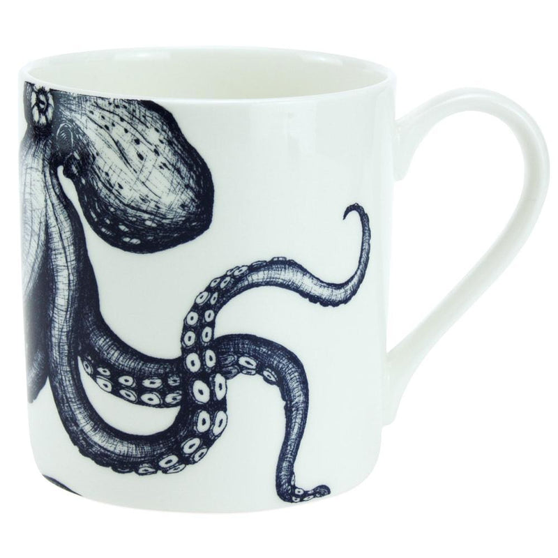 Mug And Biscuits Hamper - Octopus -Luxury Gift Hamper- Cream Cornwall