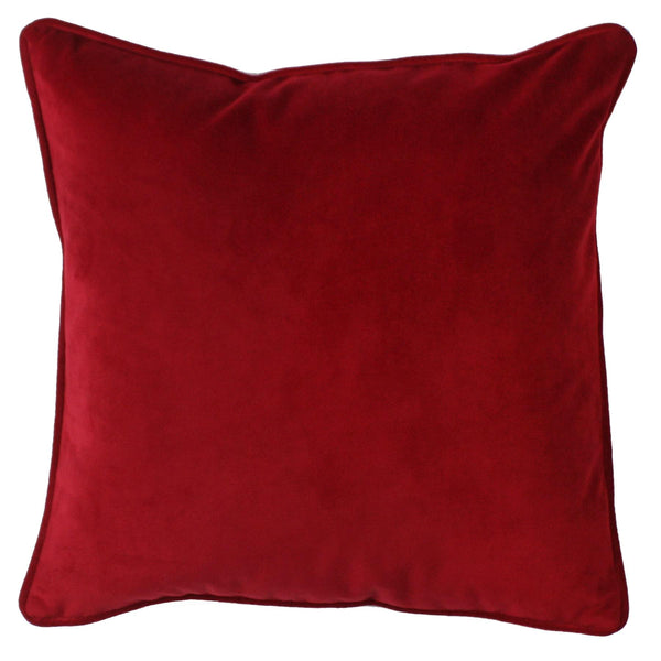 Velvet Cushion Cover- Red -Homeware- Cream Cornwall