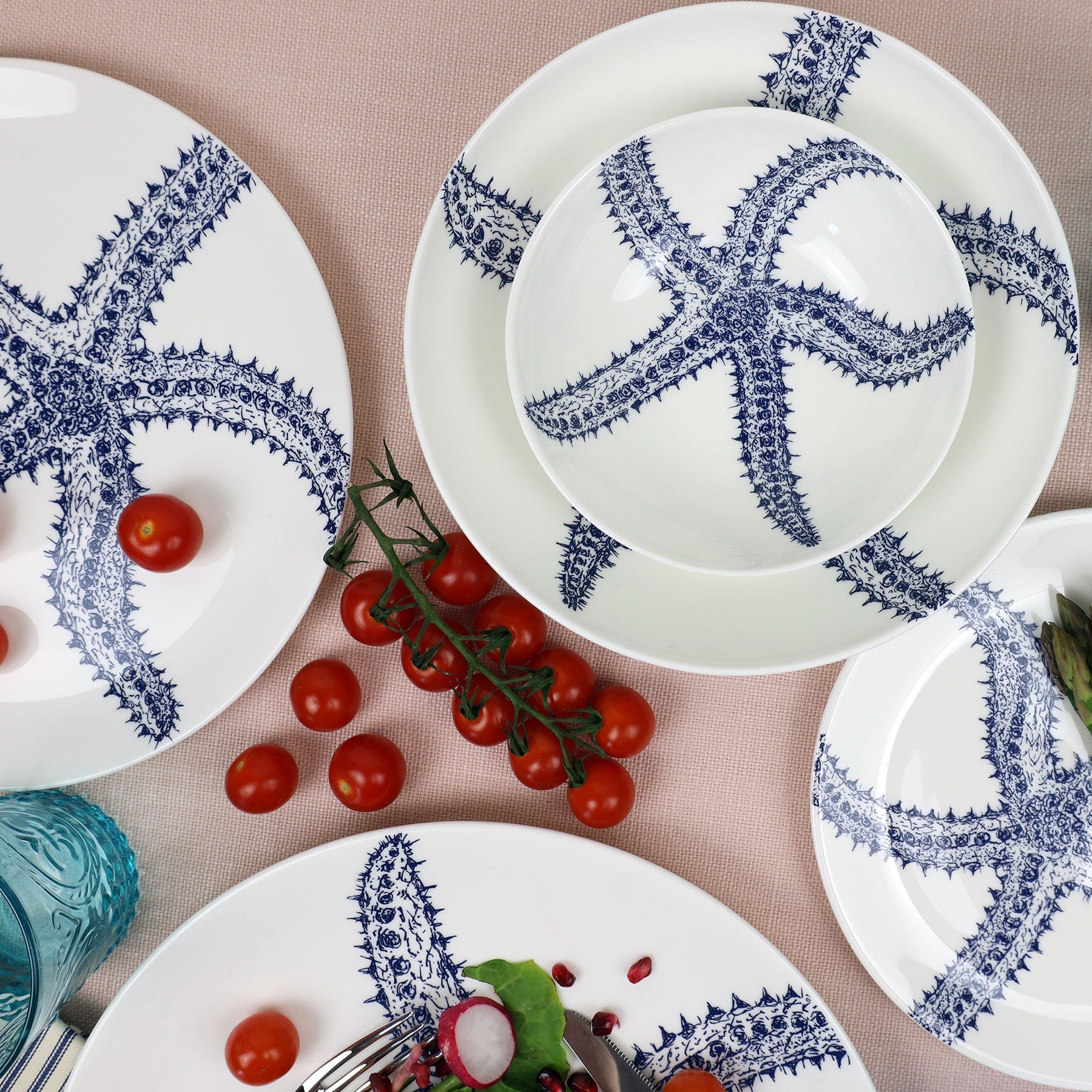 Bone China Starfish Bowl